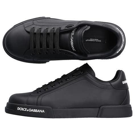 dolce gabbana men shoes black|dolce and gabbana sneakers men's.